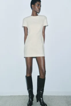Clearance VESTIDO CORTO ESTRUCTURA ZW COLLECTION Mujer Vestidos