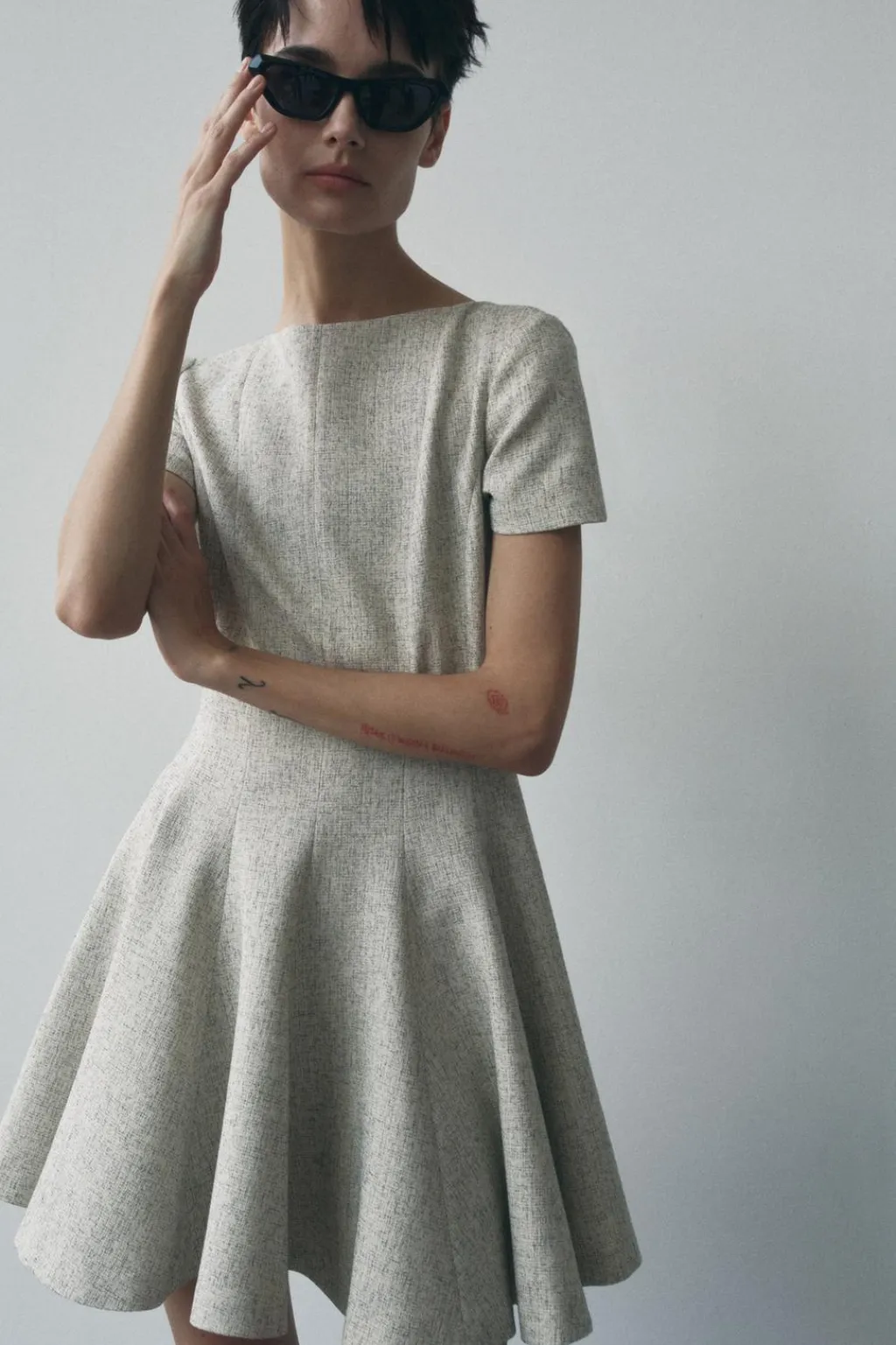 Hot VESTIDO CORTO GODETS ZW COLLECTION Mujer Vestidos