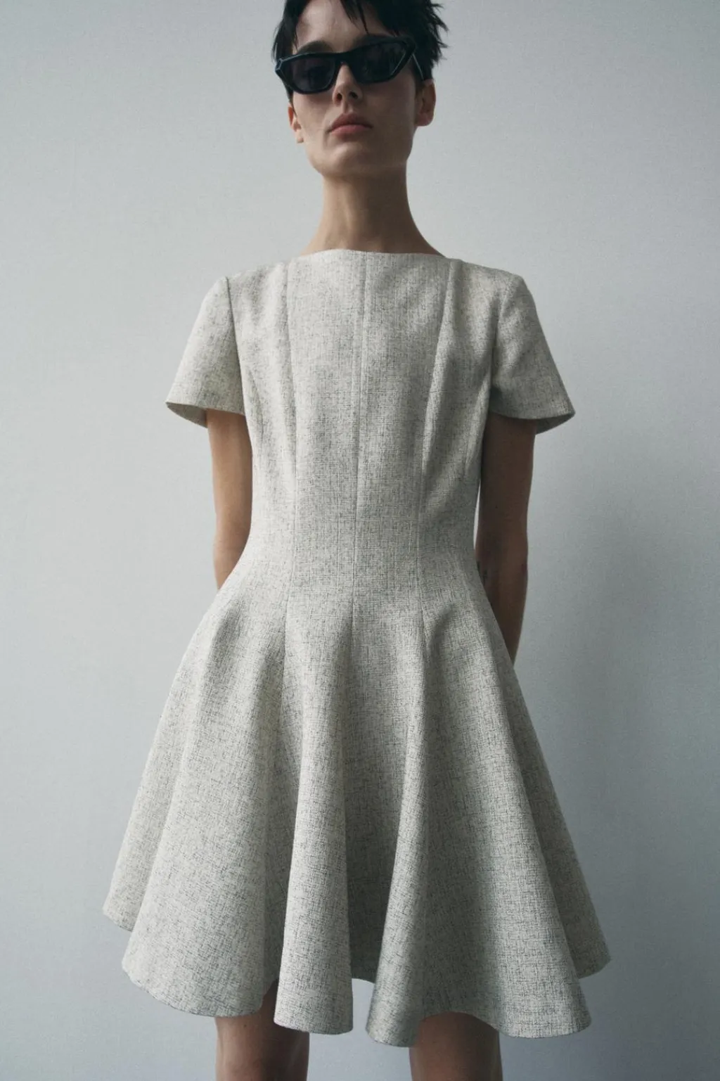 Hot VESTIDO CORTO GODETS ZW COLLECTION Mujer Vestidos