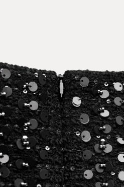 New VESTIDO CORTO LENTEJUELAS ZW COLLECTION Mujer Vestidos