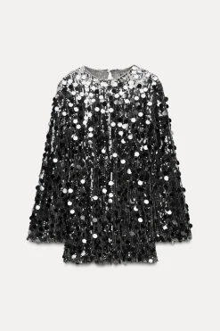 New VESTIDO CORTO LENTEJUELAS Mujer Vestidos