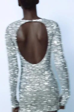 Outlet VESTIDO CORTO LENTEJUELAS Mujer Vestidos