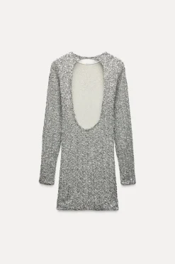 Outlet VESTIDO CORTO LENTEJUELAS Mujer Vestidos