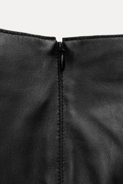 Clearance VESTIDO CORTO PIEL 100% ZW COLLECTION Mujer Vestidos