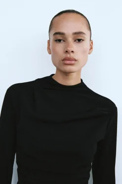 New VESTIDO CORTO PLIEGUES Mujer Vestidos