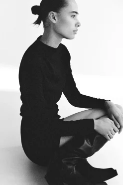 New VESTIDO CORTO PLIEGUES Mujer Vestidos