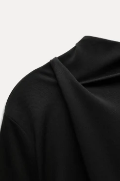 New VESTIDO CORTO PLIEGUES Mujer Vestidos