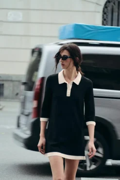 Hot VESTIDO CORTO PUNTO Mujer Vestidos|Cárdigan / Jerséis