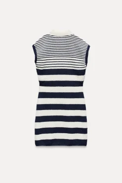 Fashion VESTIDO CORTO PUNTO CORTADO Mujer Vestidos