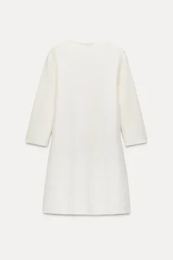 Clearance VESTIDO CORTO PUNTO LAZOS Mujer Vestidos|Cárdigan / Jerséis