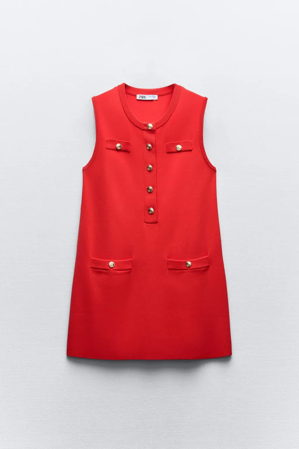 Online VESTIDO CORTO PUNTO LISO Mujer Vestidos|Cárdigan / Jerséis