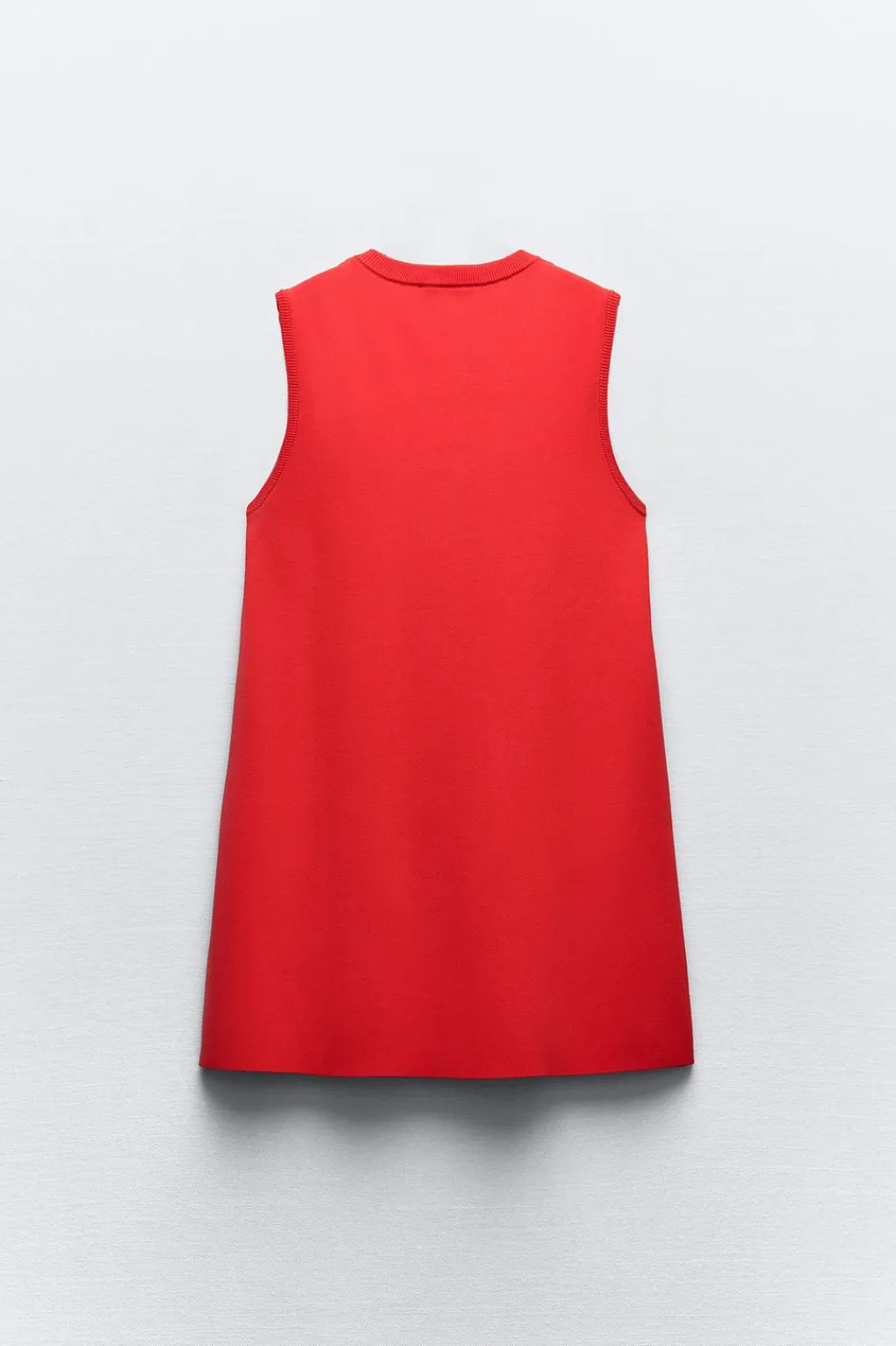 Online VESTIDO CORTO PUNTO LISO Mujer Vestidos|Cárdigan / Jerséis