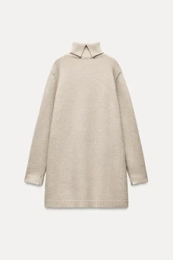 Hot VESTIDO CORTO PUNTO LISO Mujer Vestidos|Cárdigan / Jerséis