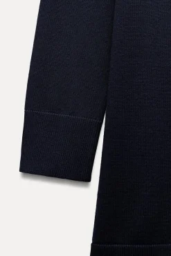 Discount VESTIDO CORTO PUNTO LISO Mujer Vestidos|Cárdigan / Jerséis