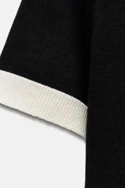 Fashion VESTIDO CORTO PUNTO LISO Mujer Vestidos|Cárdigan / Jerséis