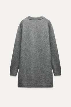 Clearance VESTIDO CORTO PUNTO SOFT Mujer Vestidos|Cárdigan / Jerséis