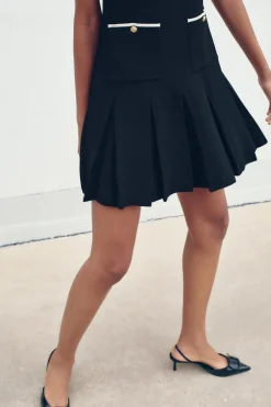 Fashion VESTIDO CORTO PUNTO TABLAS Mujer Vestidos|Cárdigan / Jerséis