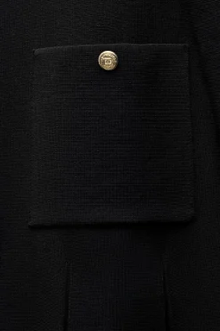 Outlet VESTIDO CORTO PUNTO TABLAS Mujer Vestidos|Cárdigan / Jerséis