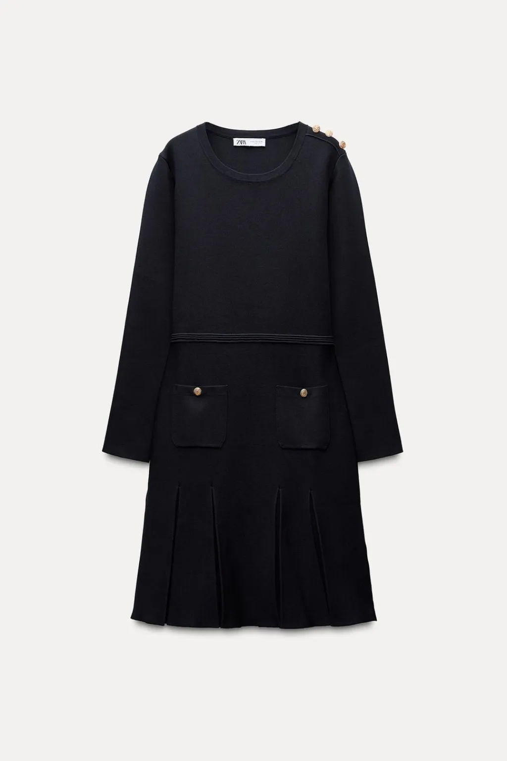 New VESTIDO CORTO PUNTO TABLAS Mujer Vestidos|Cárdigan / Jerséis