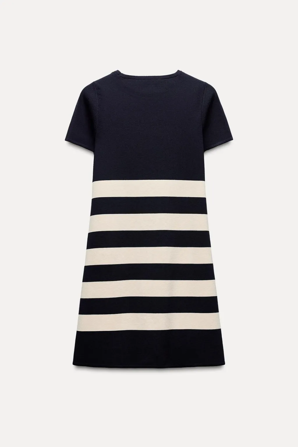 Online VESTIDO CORTO RAYAS PUNTO Mujer Vestidos|Cárdigan / Jerséis