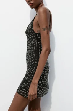 Fashion VESTIDO CORTO TUL BRILLOS Mujer Vestidos