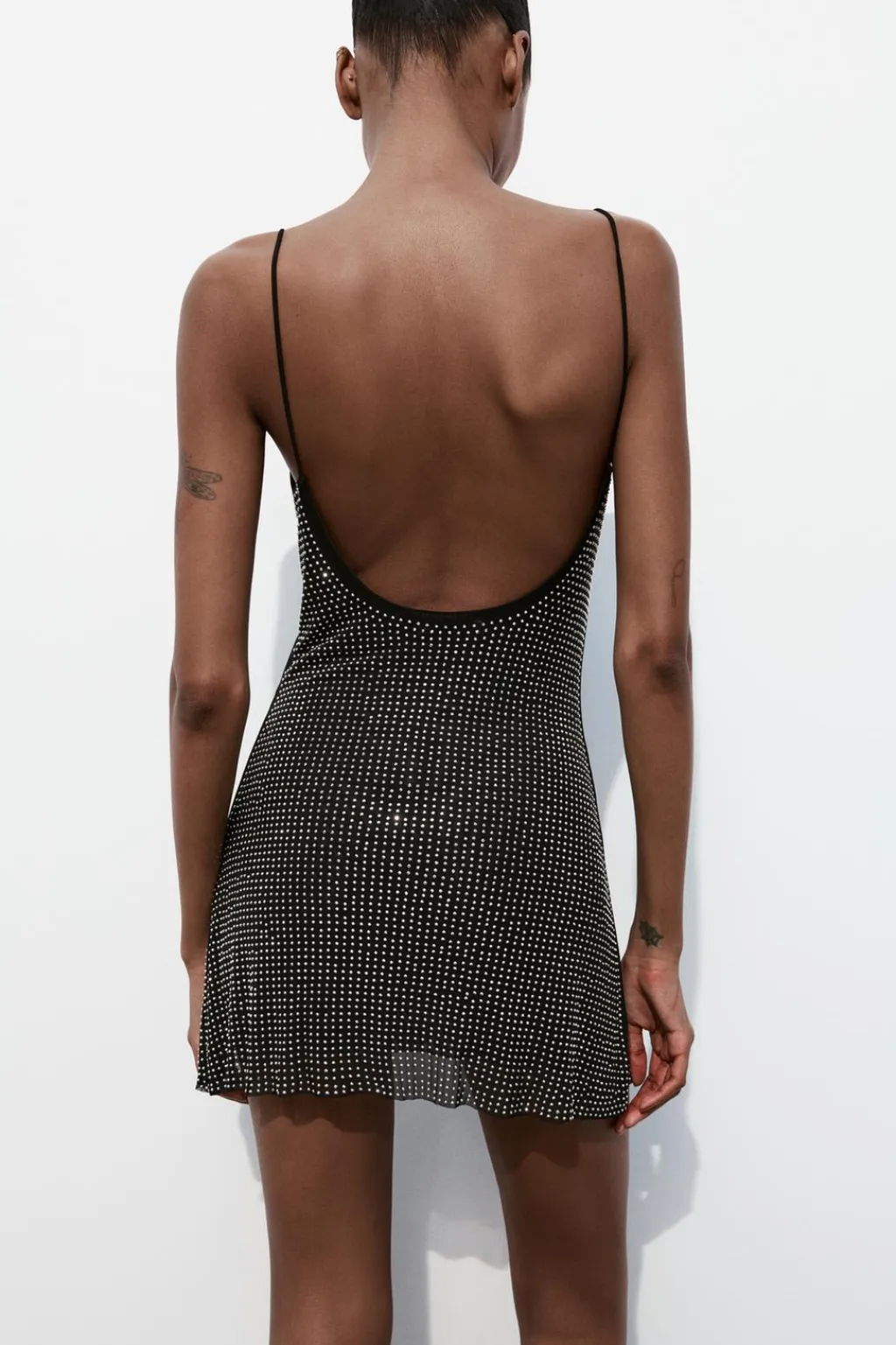 Fashion VESTIDO CORTO TUL BRILLOS Mujer Vestidos