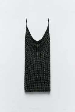 Fashion VESTIDO CORTO TUL BRILLOS Mujer Vestidos