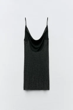 Fashion VESTIDO CORTO TUL BRILLOS Mujer Vestidos