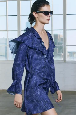 Fashion VESTIDO CORTO VOLANTES ZW COLLECTION Mujer Vestidos