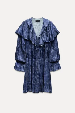 Fashion VESTIDO CORTO VOLANTES ZW COLLECTION Mujer Vestidos