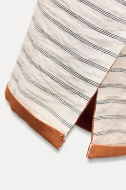 Fashion VESTIDO CRUZADO CONTRASTE ZW COLLECTION Mujer Vestidos