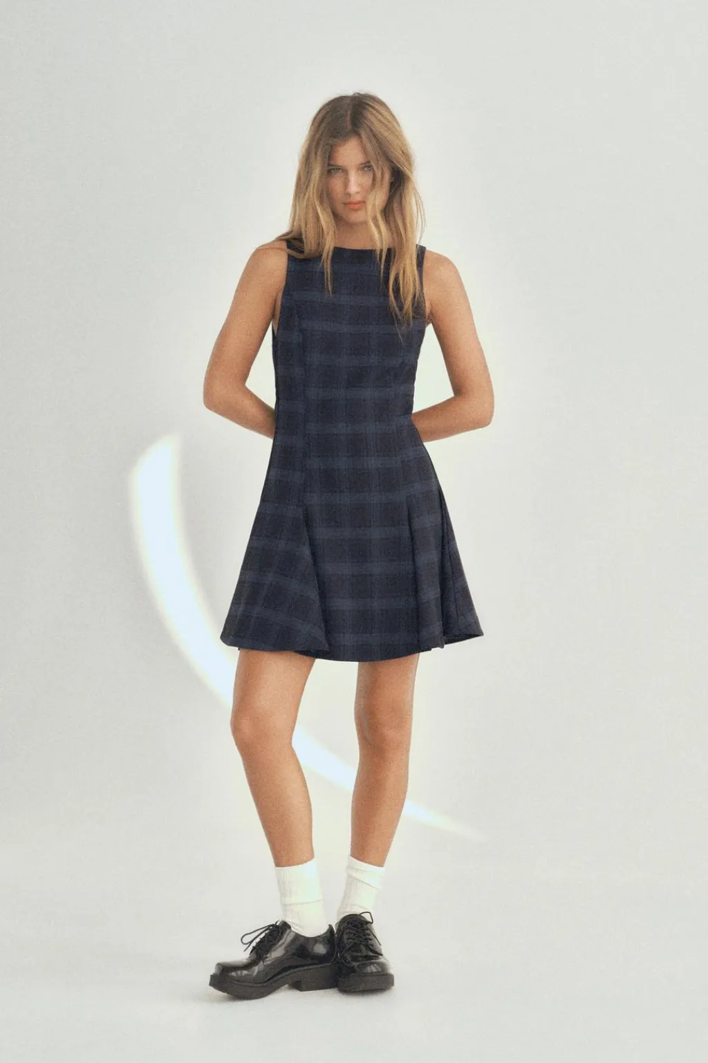 Discount VESTIDO CUADROS Mujer Vestidos