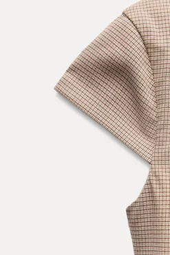 Hot VESTIDO CUADROS BOTONES Mujer Vestidos