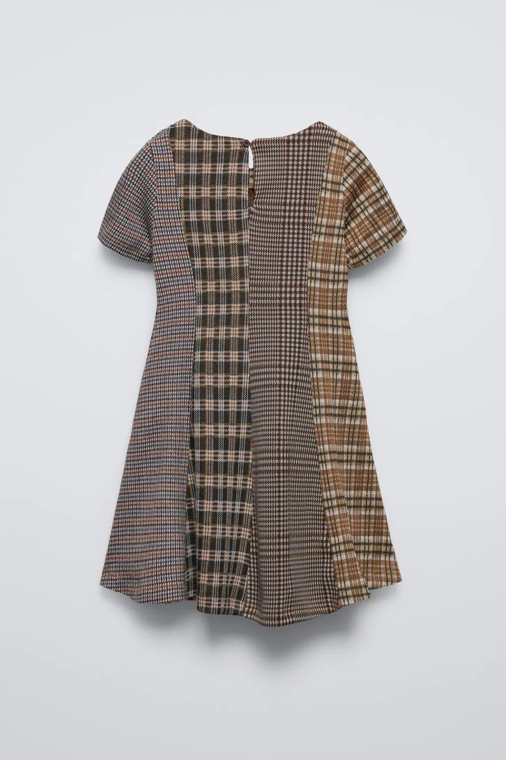 Niños ZARA 6 - 14 Años·Vestidos / Monos<VESTIDO CUADROS COMBINADOS