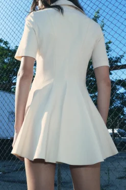 Fashion VESTIDO CUELLO POLO PESPUNTES ZW COLLECTION Mujer Vestidos