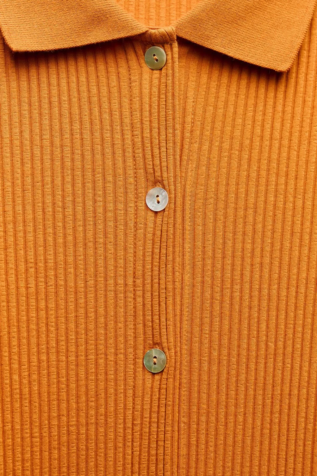 Clearance VESTIDO CUELLO POLO RIB BOTONES Mujer Vestidos