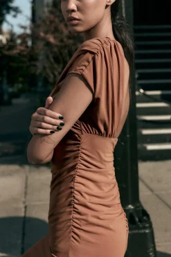 Hot VESTIDO CUT OUT DRAPEADO Mujer Vestidos