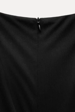 New VESTIDO CUT OUT DRAPEADO HOMBRERAS Mujer Vestidos