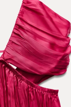 Discount VESTIDO CUT OUT EFECTO ARRUGADO Mujer Vestidos