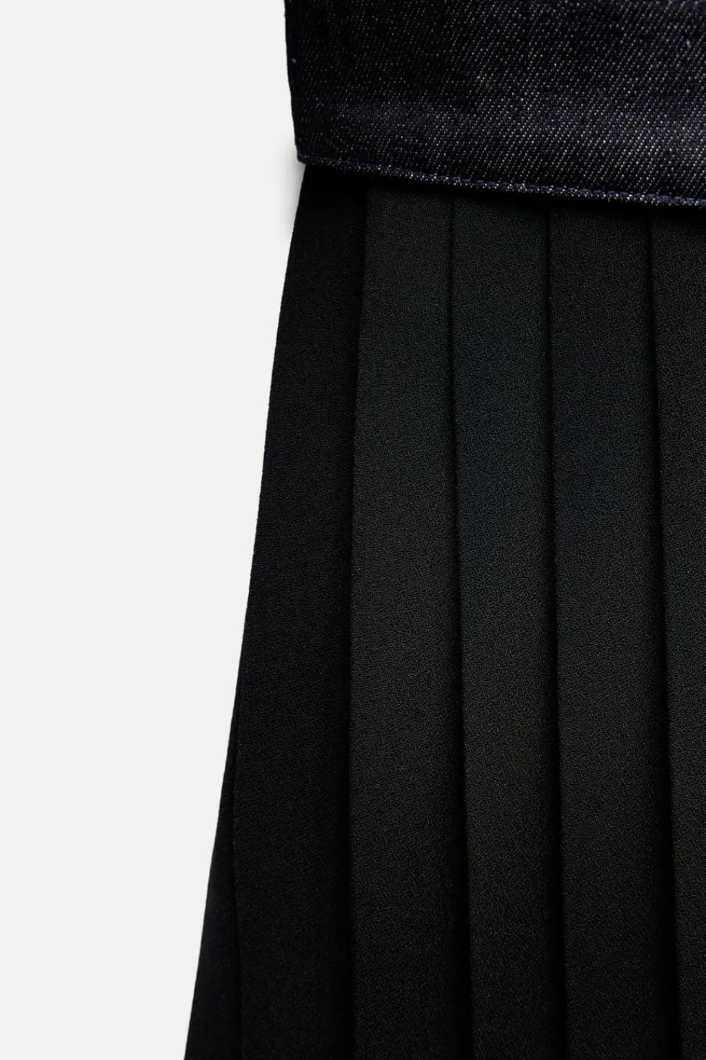 Outlet VESTIDO DENIM COMBINADO ZW COLLECTION Mujer Vestidos