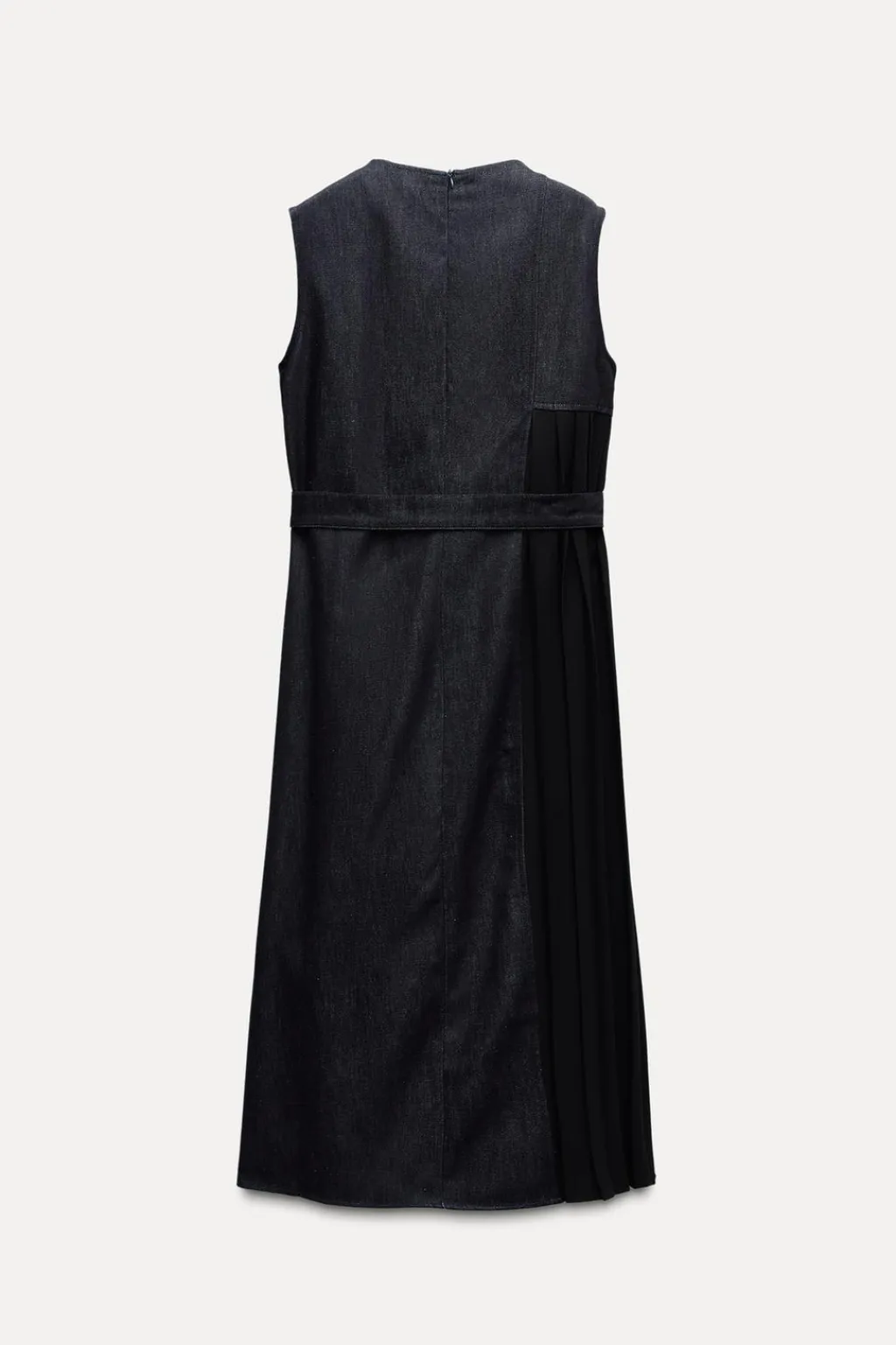 Outlet VESTIDO DENIM COMBINADO ZW COLLECTION Mujer Vestidos