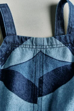 Niños ZARA 6 - 14 Años·Vestidos / Monos<VESTIDO DENIM ESTAMPADO GEOMÉTRICO - SEA NY