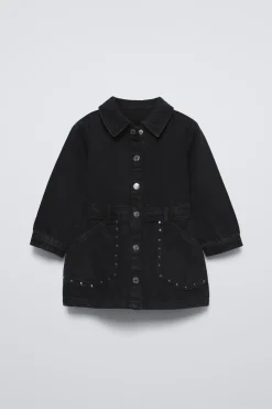 Niños ZARA 1½ - 6 Años·Vestidos / Petos|1½ - 6 Años·Jeans / Denim<VESTIDO DENIM TACHAS