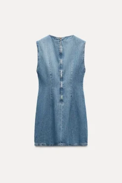 New VESTIDO DENIM TRF ESPEJOS Mujer Vestidos