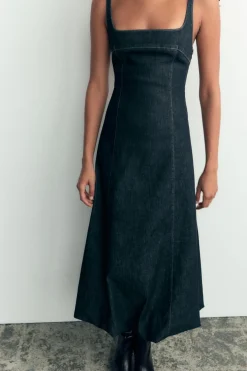 Hot VESTIDO DENIM TRF GLOBO Mujer Vestidos