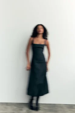 Hot VESTIDO DENIM TRF GLOBO Mujer Vestidos