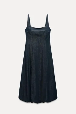 Hot VESTIDO DENIM TRF GLOBO Mujer Vestidos