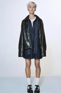 Sale VESTIDO DENIM TRF LAZO Mujer Vestidos