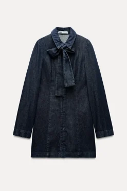 Sale VESTIDO DENIM TRF LAZO Mujer Vestidos