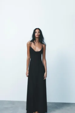 Outlet VESTIDO DRAPEADO Mujer Vestidos